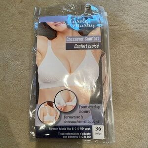 Brand New never worn Carole Martin size  36 B,C,D,DD Beige front closure Bra